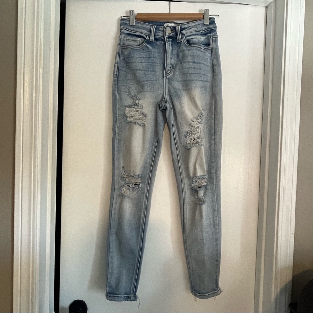 KanCan Light Blue Distressed Skinny Jeans